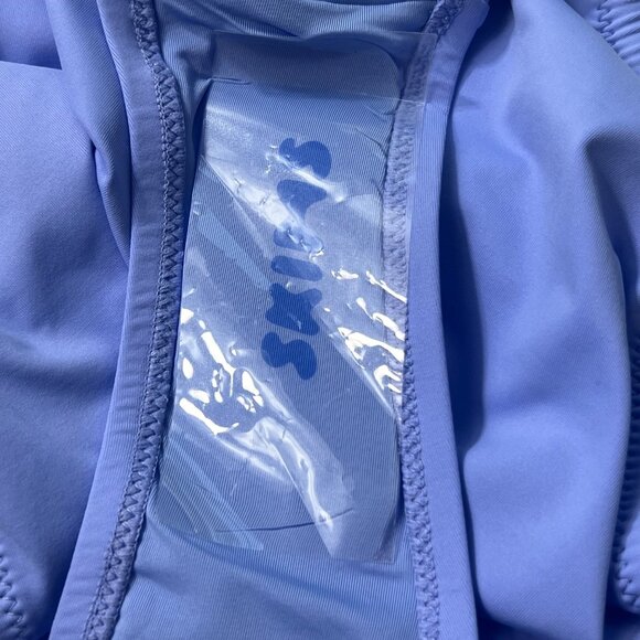 SKIMS Swim One Shoulder Monokini Periwinkle Small - Picture 9 of 13